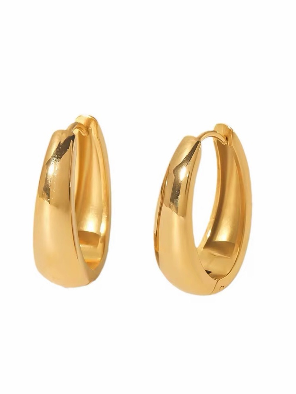 18K Gold Plated Hoop Earrings